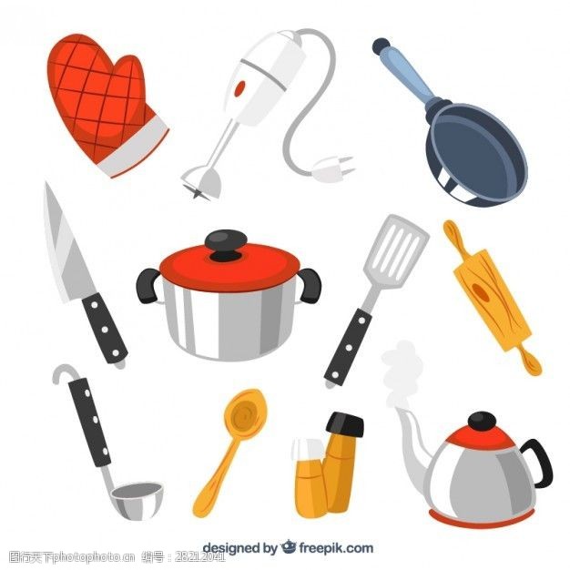 厨房里的艺术伴侣 厨师工具与厨房用具图鉴